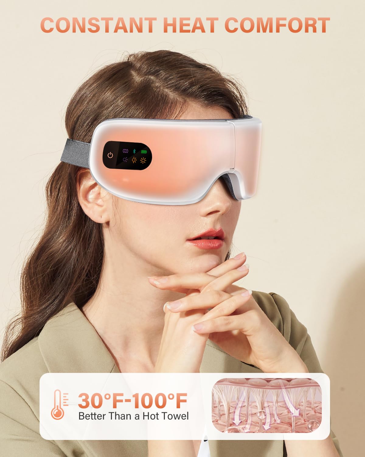 Masseur ZZR SEVEN avec connectivité sans fil pour musique relaxante
