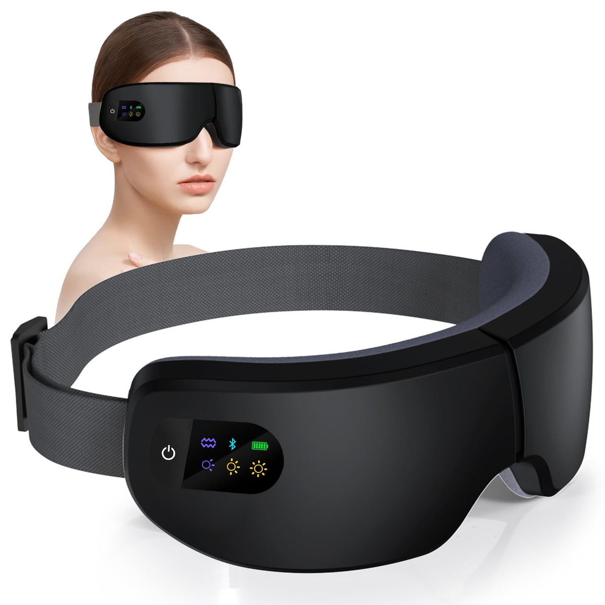 Masseur pour les yeux ZZR SEVEN avec chaleur apaisante pour détente rapide.